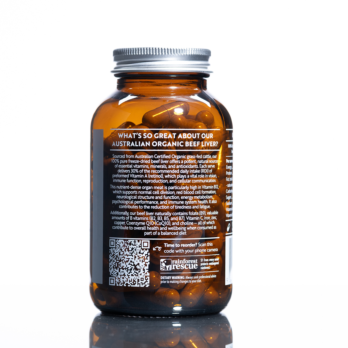 Australian Organic Beef Liver Capsules