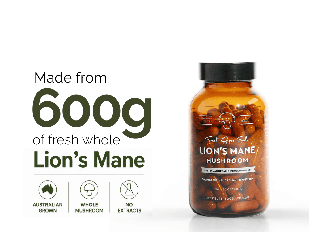 Lions Mane Whole Mushroom Capsules